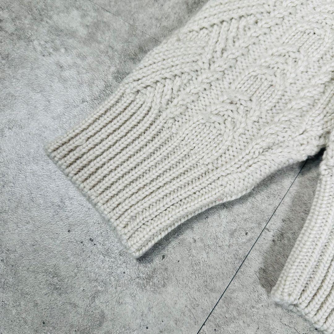 美品 BATONER バトナー ケーブルニット BN-17FL-016 サイズ1