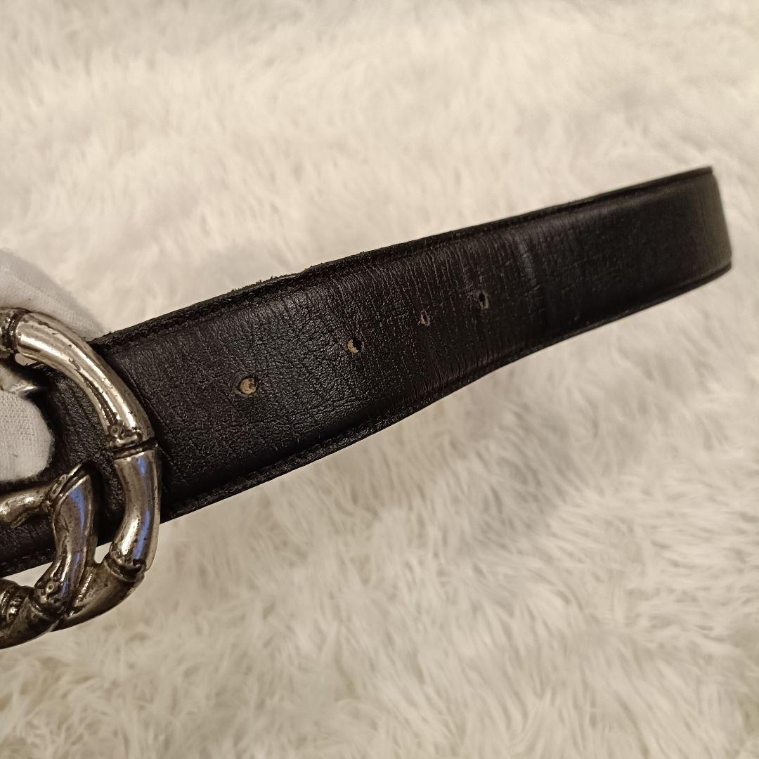 ₩*様 GUCCI✨ GG バンブー バックル ブラック ベルト 85cm - メルカリ