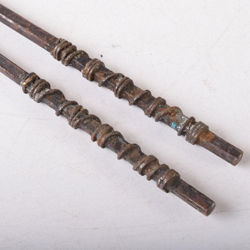 茶道具 内藤四郎作 古鉄 火箸 二種二組 共箱 C 7511 - メルカリ