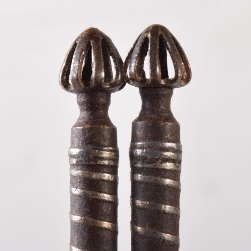 茶道具 内藤四郎作 古鉄 火箸 二種二組 共箱 C 7511 - メルカリ