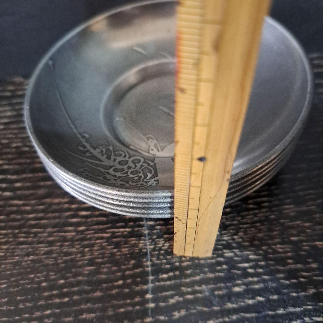古美術 古錫 間村自造 茶托 精密技巧図 柄違い 5托 - メルカリ