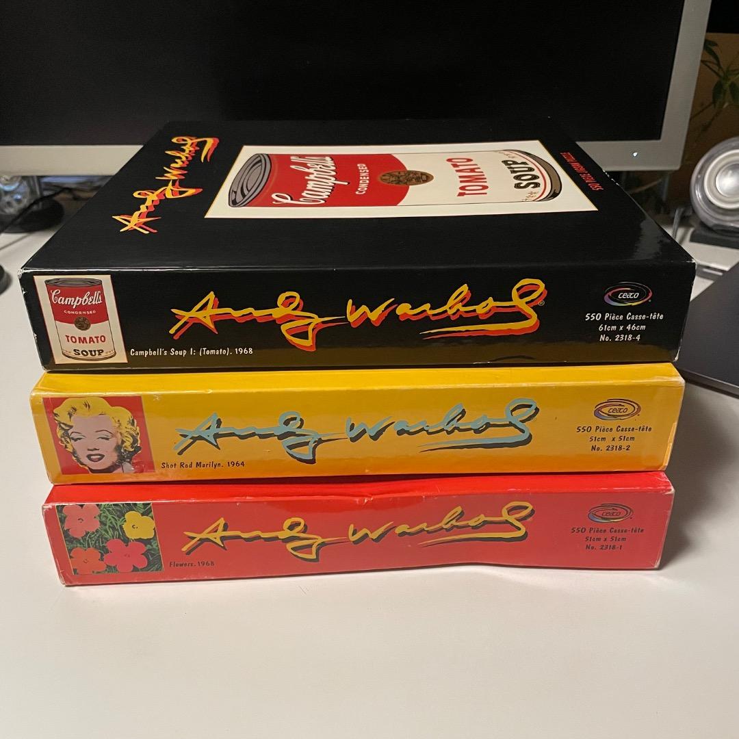 アンディーウォーホル 貴重 90年代 アメリカ製 ジグソーパズル 3式セット