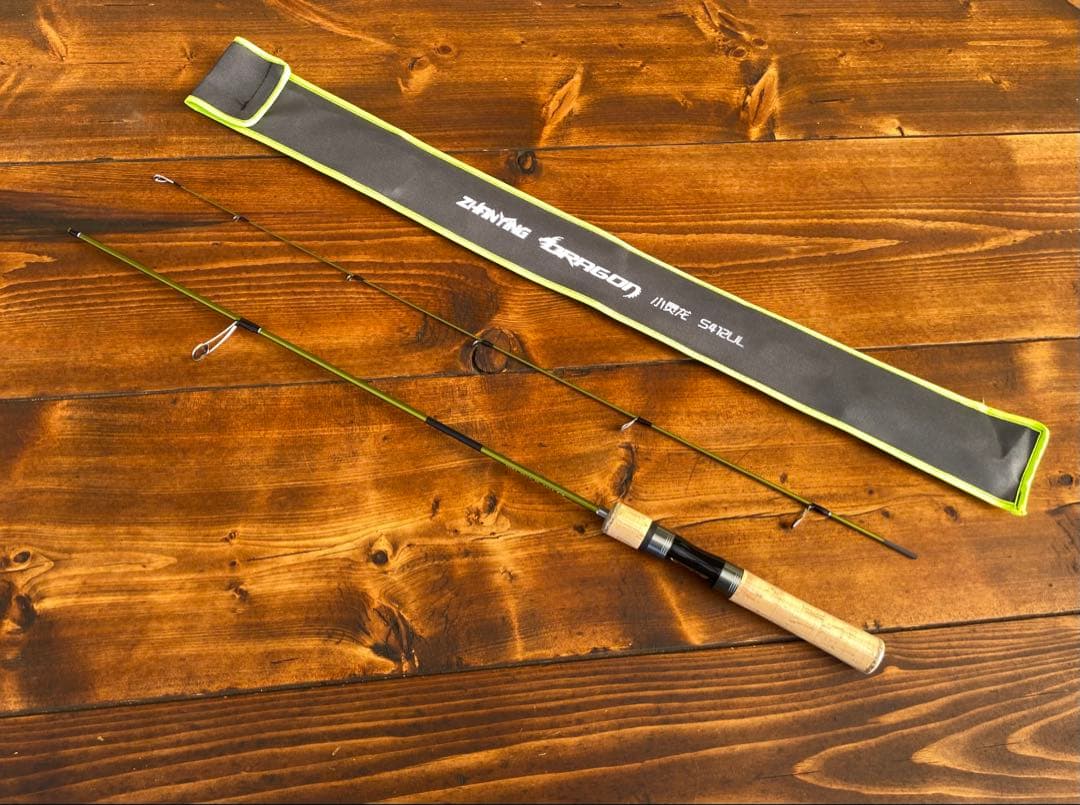 トラウトロッド　S412UL 渓流釣り　スピニングロッド　山女魚 カーボンロッド Amazon | 4.6フィート スピニングロッド2ピース L (クスノ木グリップ