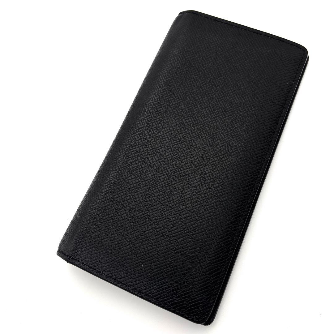 美品✨新型 ヴィトン タイガ ポルトフォイユ ブラザ 長財布 黒 M30501