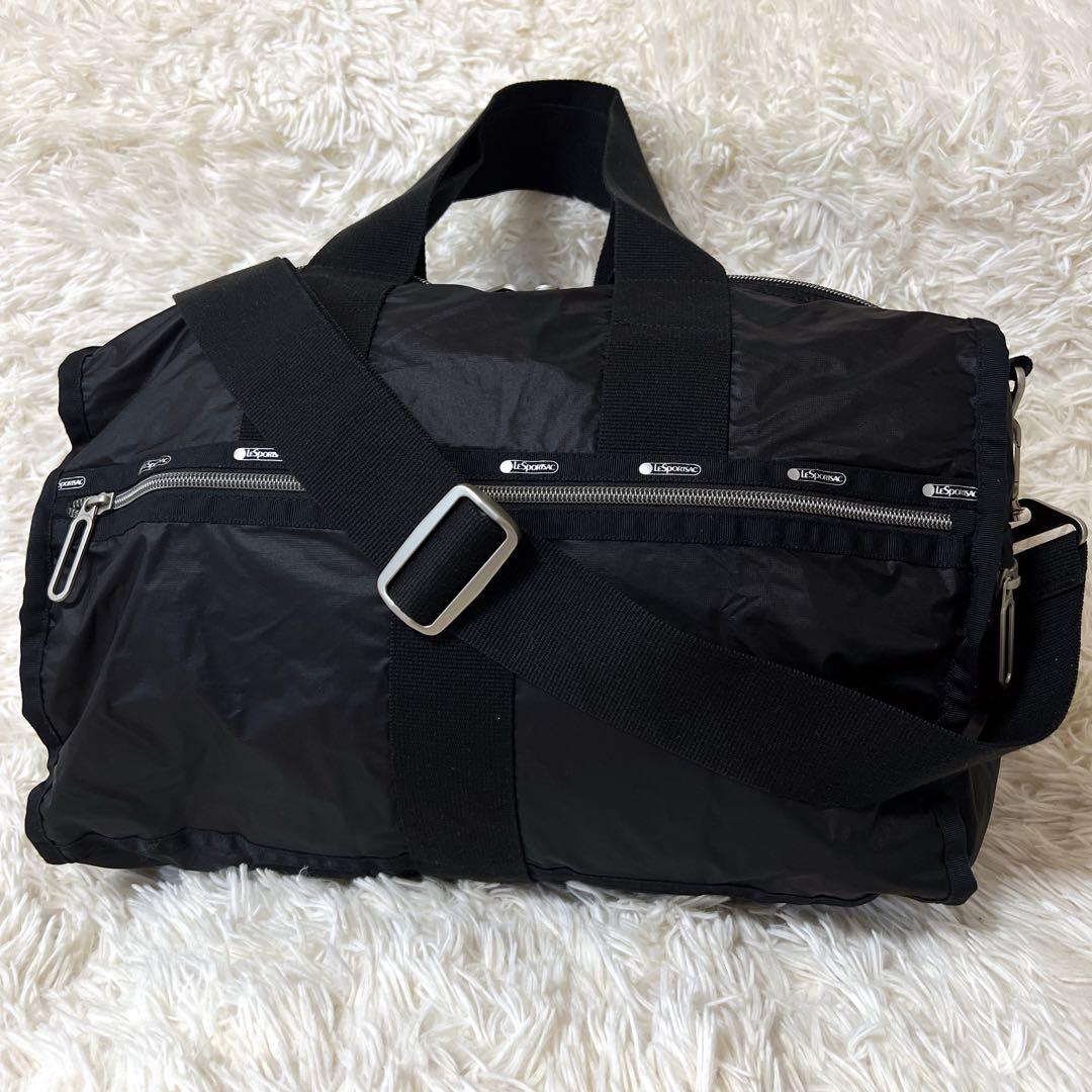 《美品》レスポートサック エッセンシャル ボストン バッグ 大容量 2way 黒