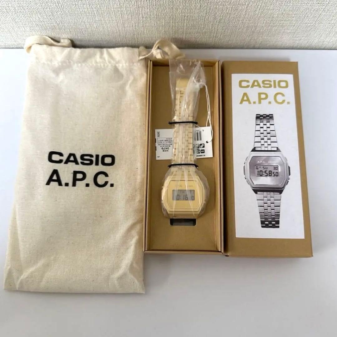 CASIO x A.P.C. watch A1000ACG-9JR ゴールド - メルカリ