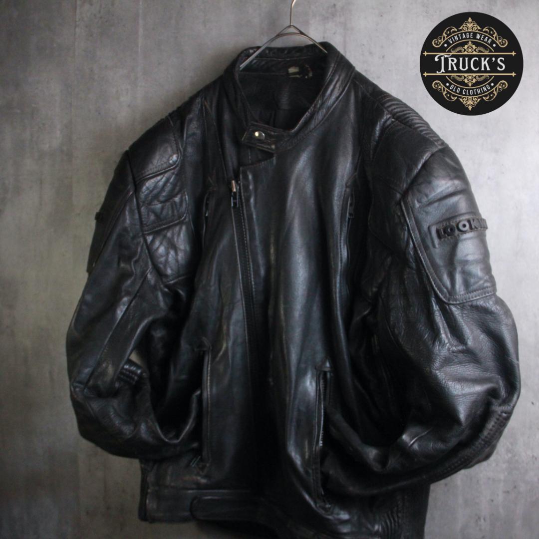 SP古着 レザーライダース ７０’s XL ユーロ古着 オランダ製 ダブル本革. 70年代 HARRO ユーロ ビンテージ ダブルライダースジャケット レザー