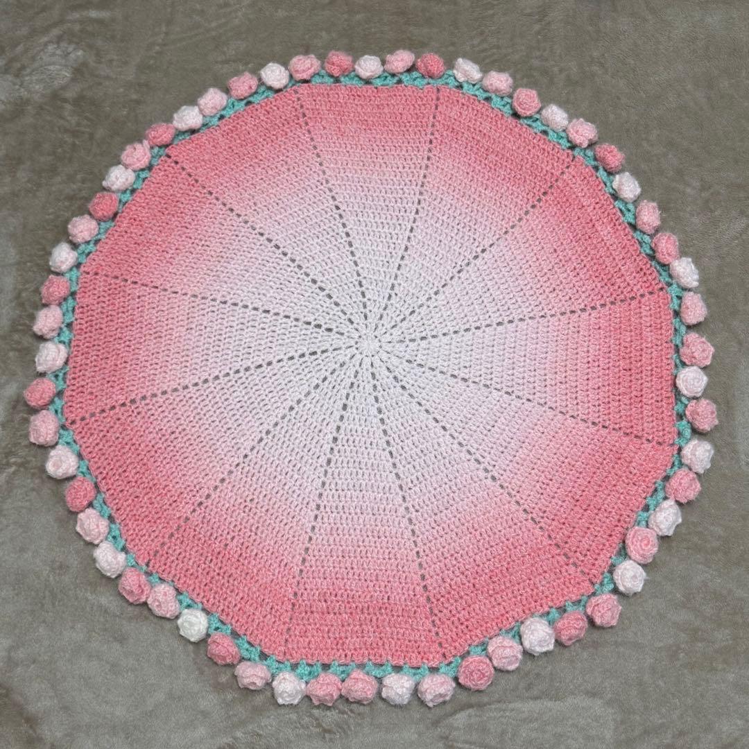 バラ 花束ブランケット フラワーブーケ グラデーション さくらピンク