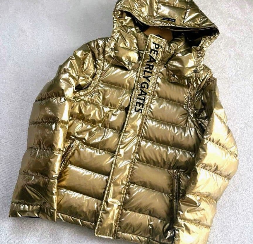 PEARLY GATES ゴールド ダウンジャケットサイズ5 3way