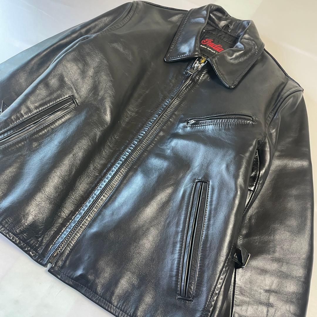 インディアンモーターサイクル 馬革 シングル レザージャケット ホース