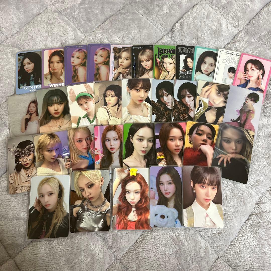 aespa ウィンター トレカ ラントレ セット まとめ売り 特典 md - メルカリ