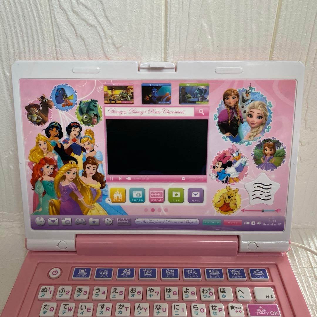 ディズニープリンセス パソコンおもちゃ 箱なし マウス付き 中古