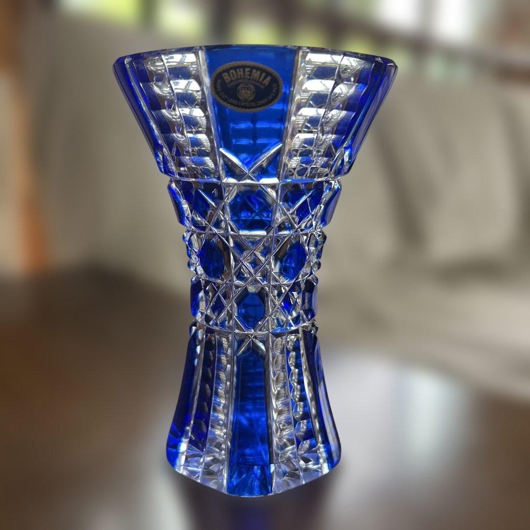 BOHEMIA LEAD CRYSTAL GLASS 花瓶Bohemia リードクリスタルガラス 花瓶