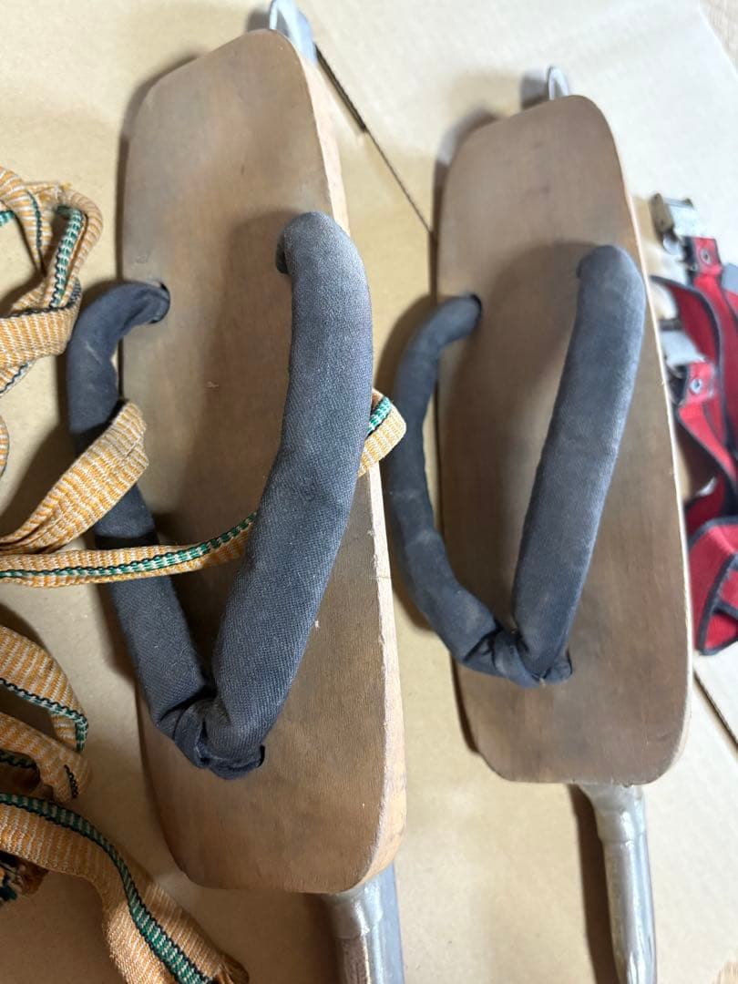 レトロ 下駄 スケート靴 アンティーク