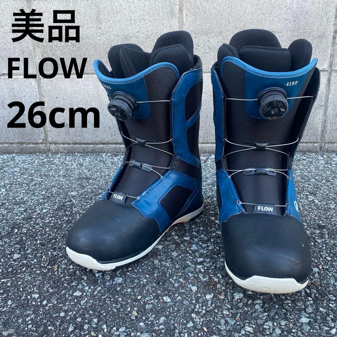 【美品】FLOW AERO COILER スノーボードブーツ　26cm ブルー 5508000751472552_01_2926w.jpeg