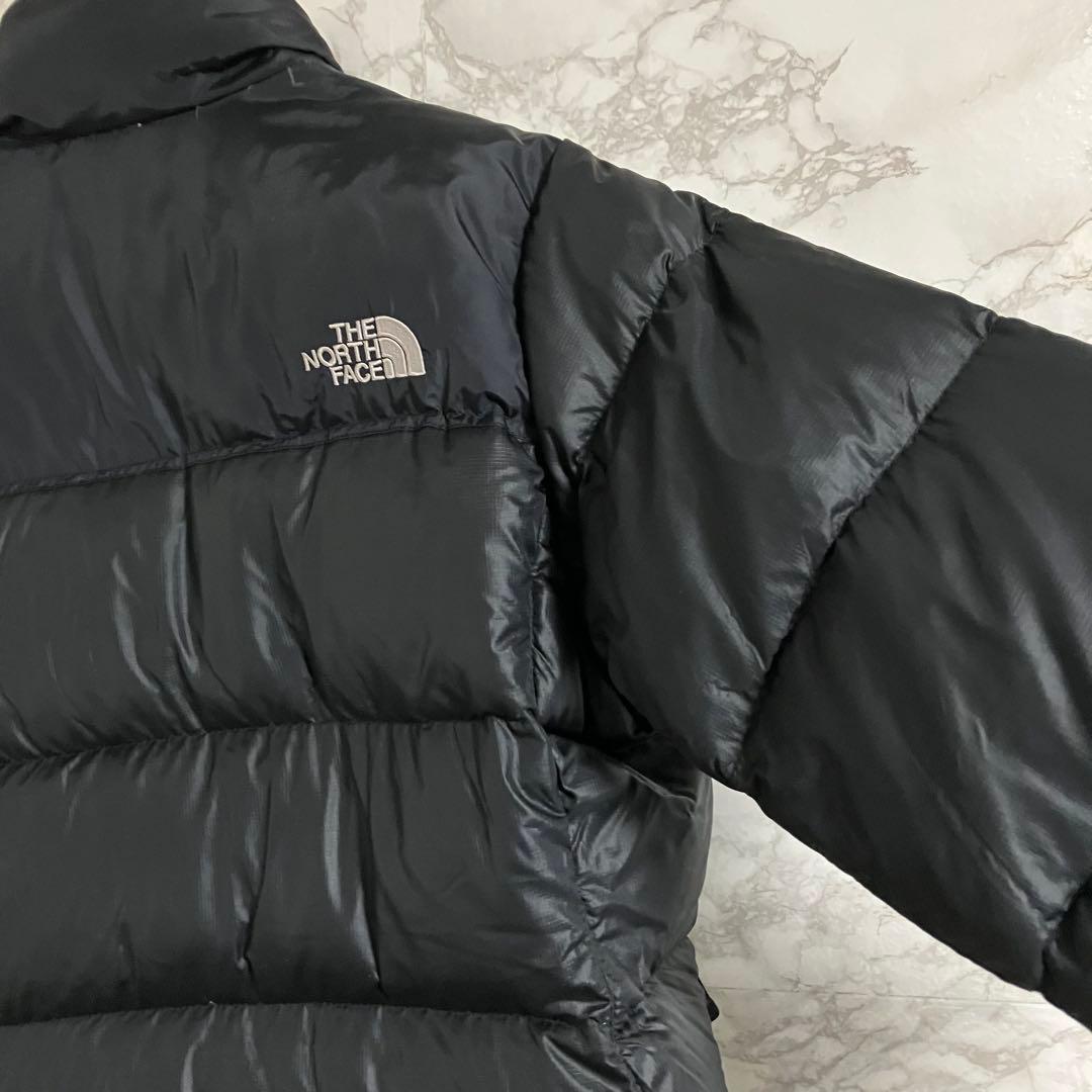 《希少》ザノースフェイス　ヌプシ　ダウンジャケット 刺繍ロゴ　ブラック　M