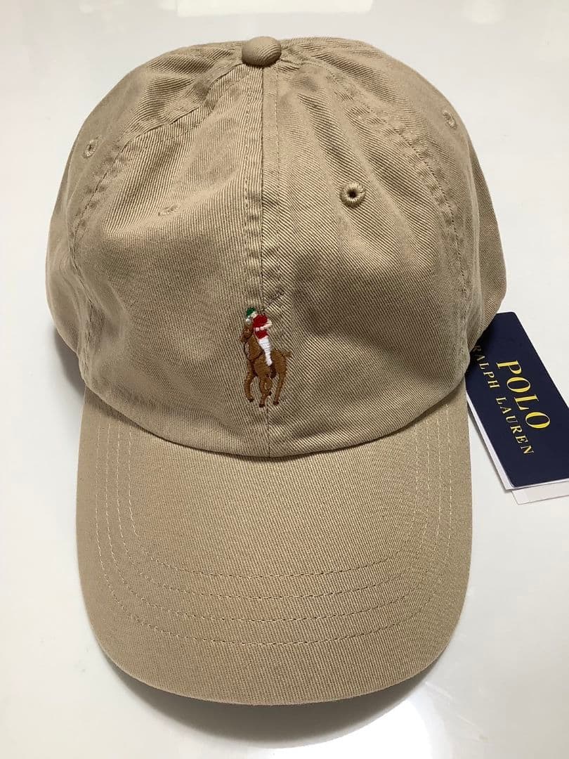 新品未使用タグ付き】ポロラルフローレン キャップ 帽子 ベージュ