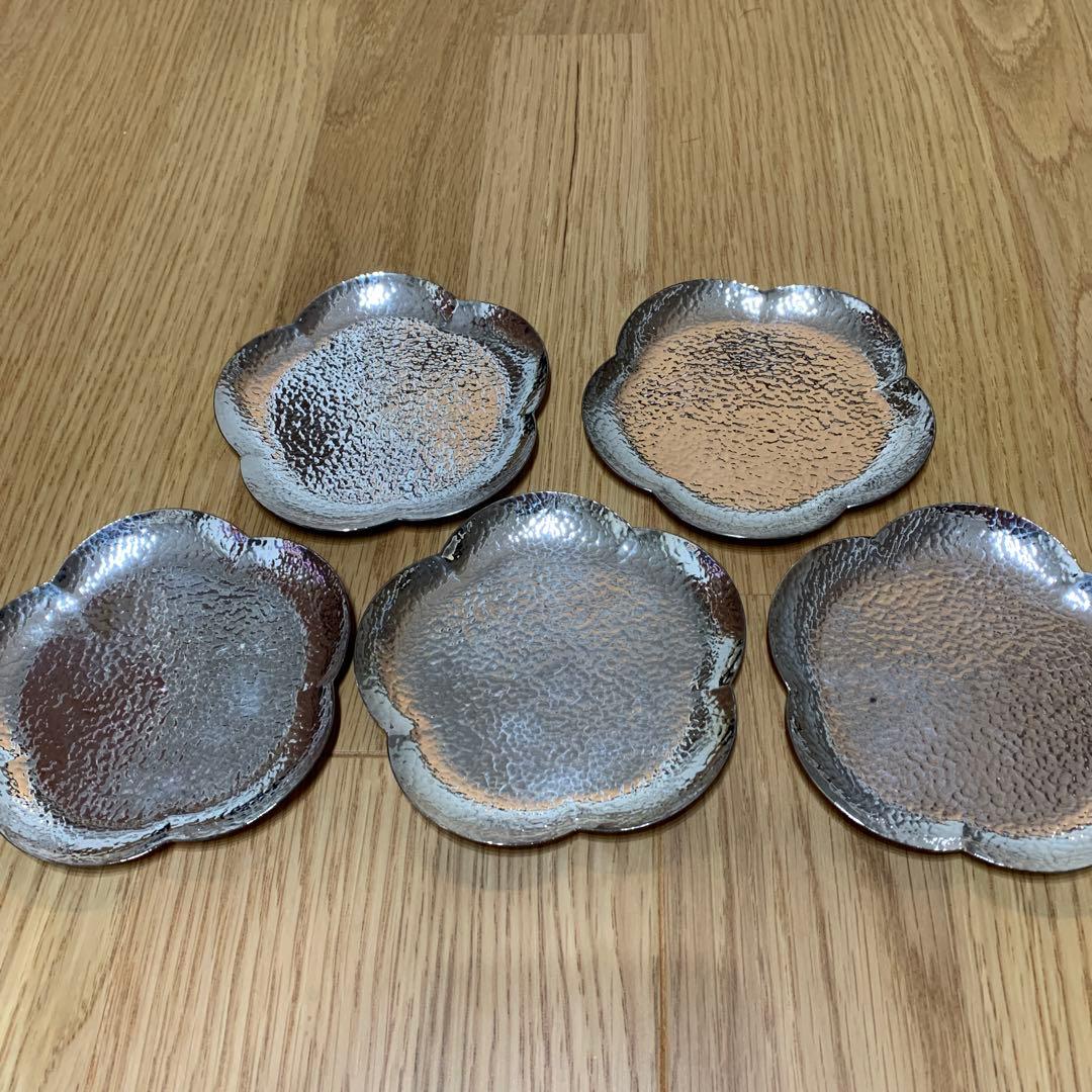 未使用！ 東京銀座 和光 銀皿プレート5枚セット WAKO 梅 - メルカリ