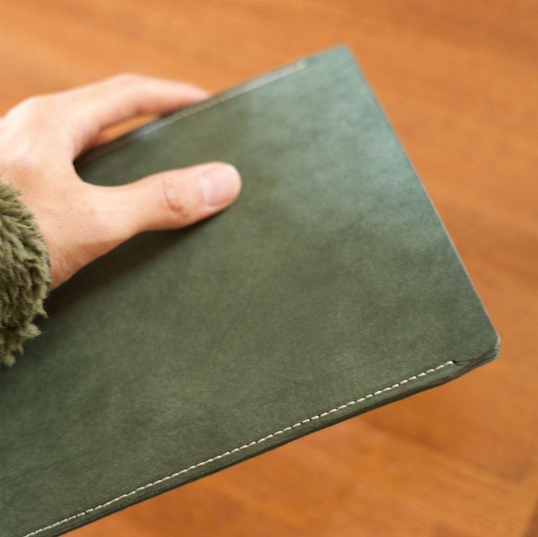 本革レザー iPadminiケース イタリアンレザー グリーン iPad miniケース 本革イタリアレザー 経年変化を楽しめる タブレット