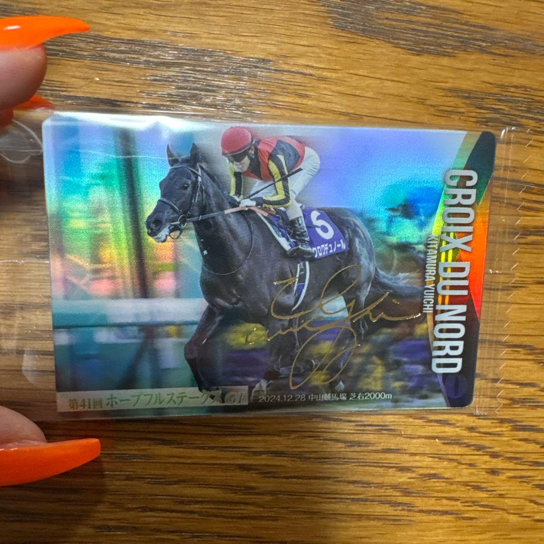 サラブレッドホースコレクション サイン 金箔押し クロワデュノール