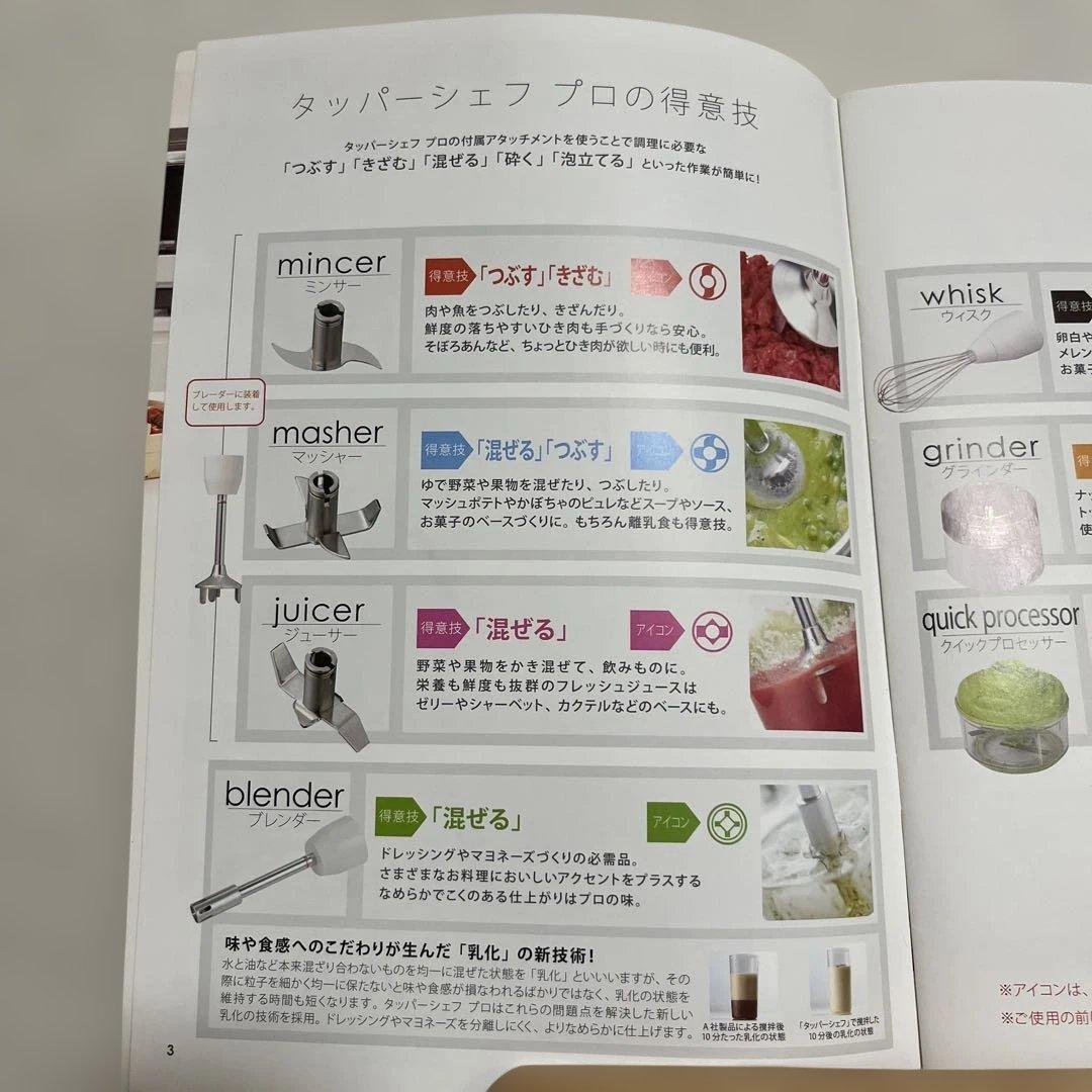 タッパーウェア Tupperware タッパーシェフプロ レシピブック付