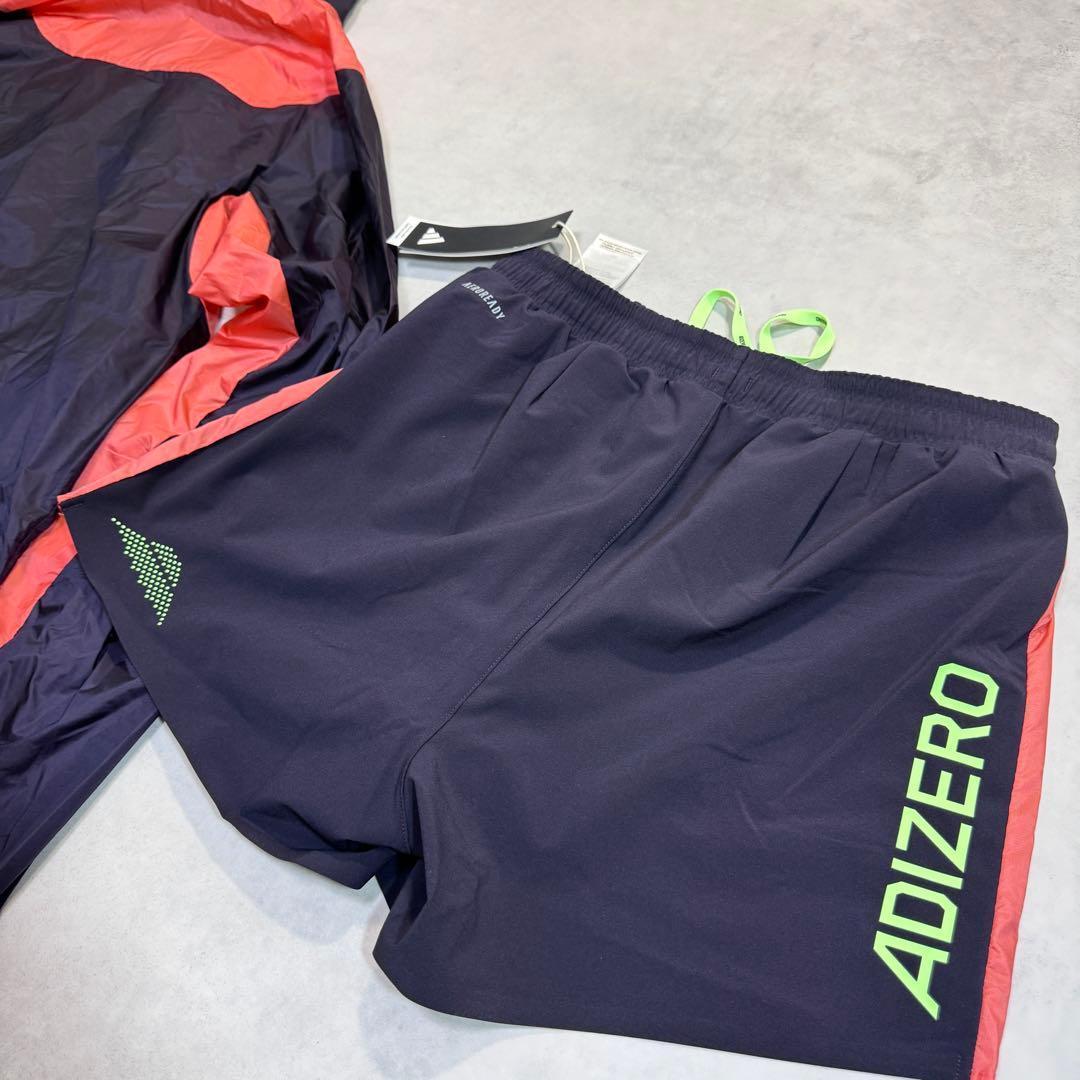 新品 Lsize アディダス アディゼロ 上下セット ジャケット ショーツ