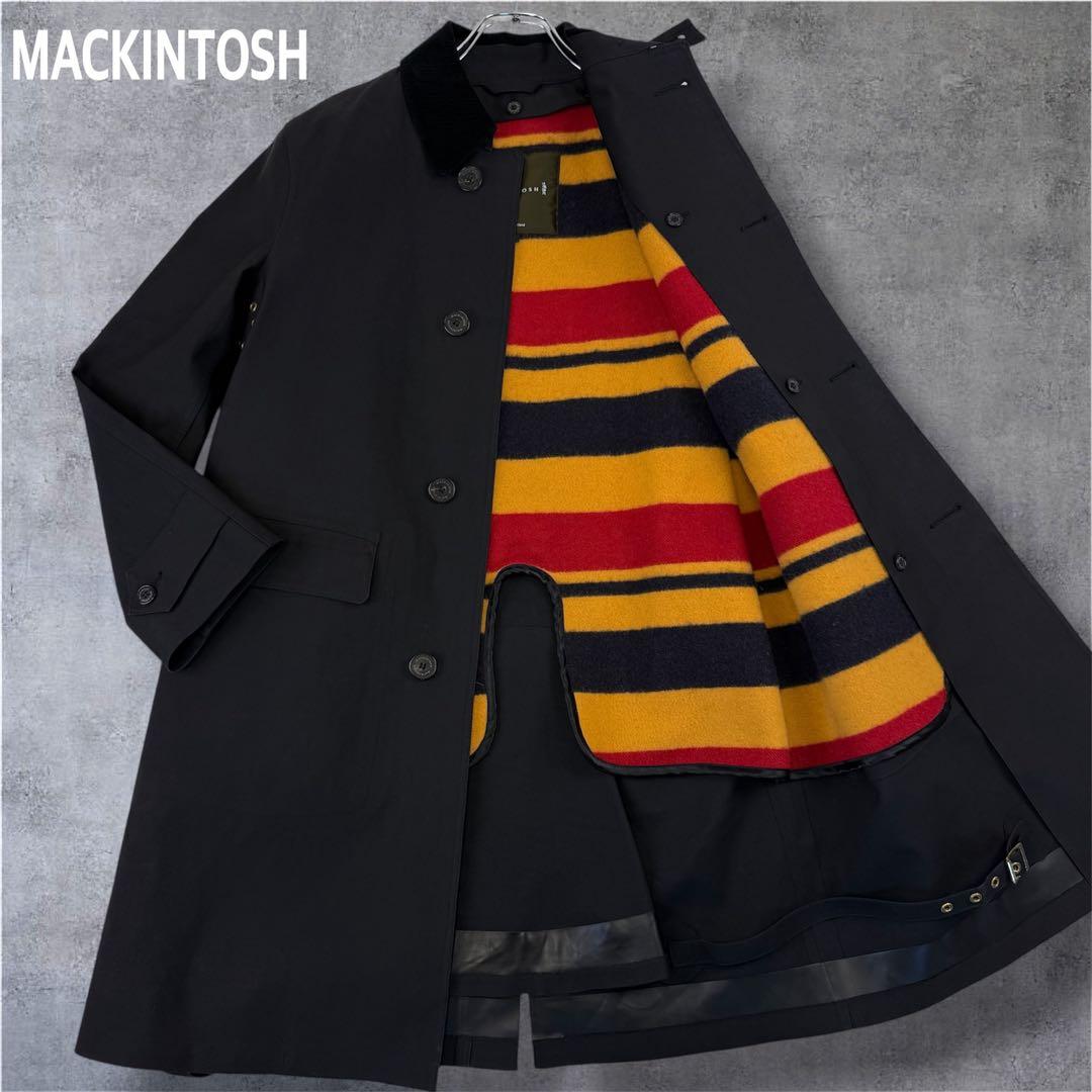 マッキントッシュ ゴム引きコート ウールライナー ステンカラーコート 黒 38 MACKINTOSH（マッキントッシュ）｜MACKINTOSH（マッキントッシュ