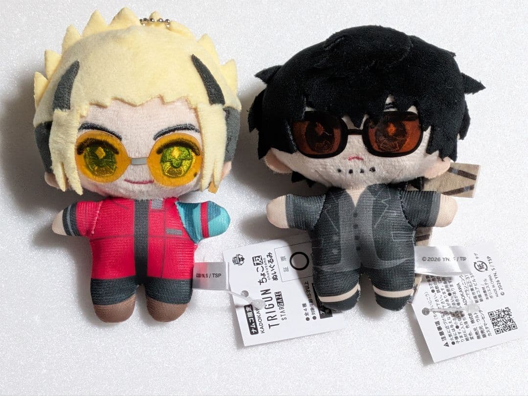 TRIGUN STARGAZE ちょこ友ぬいぐるみ ヴァッシュ ウルフウッド - メルカリ