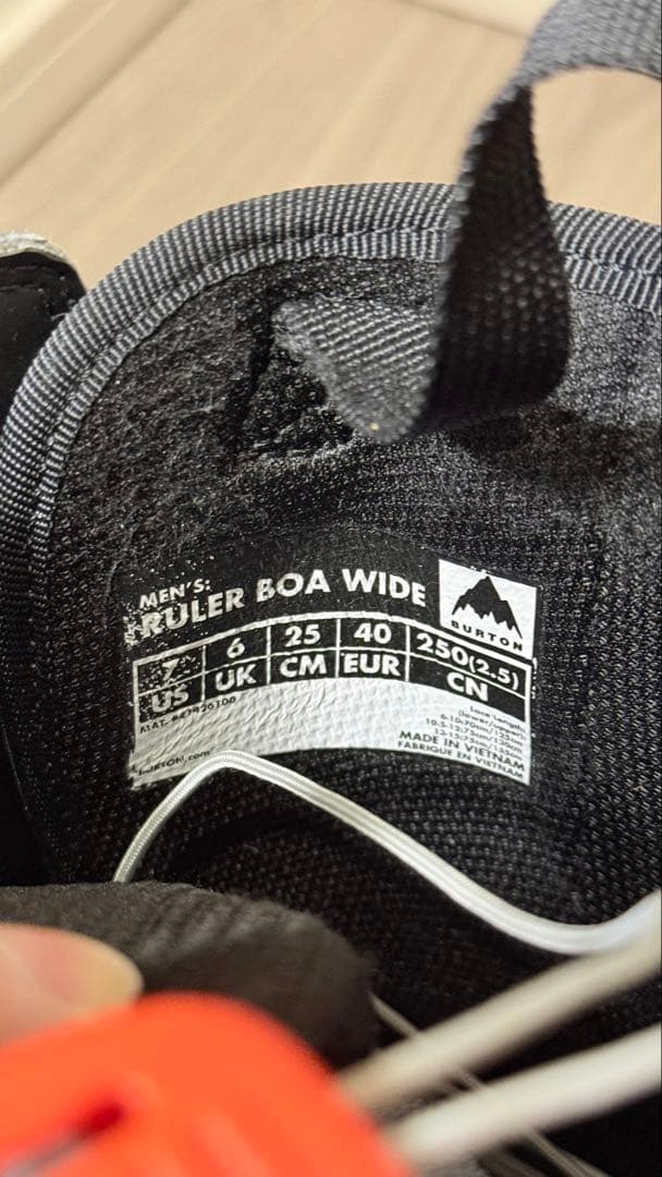 BURTON RULER BOA WIDE 7.0 (25.0cm)箱付