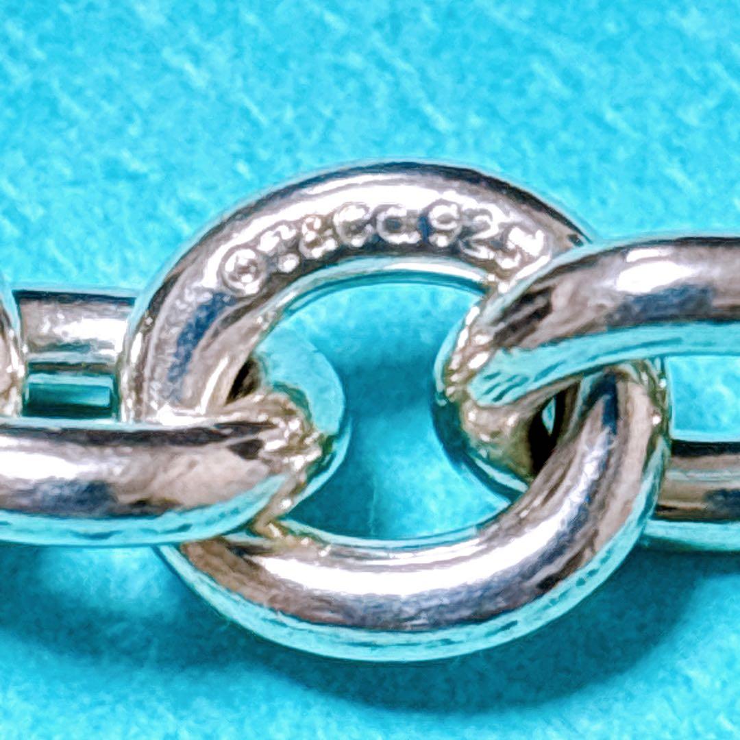 【極美品】18.7cm ティファニー ラウンドリンク ブレスレット SV925