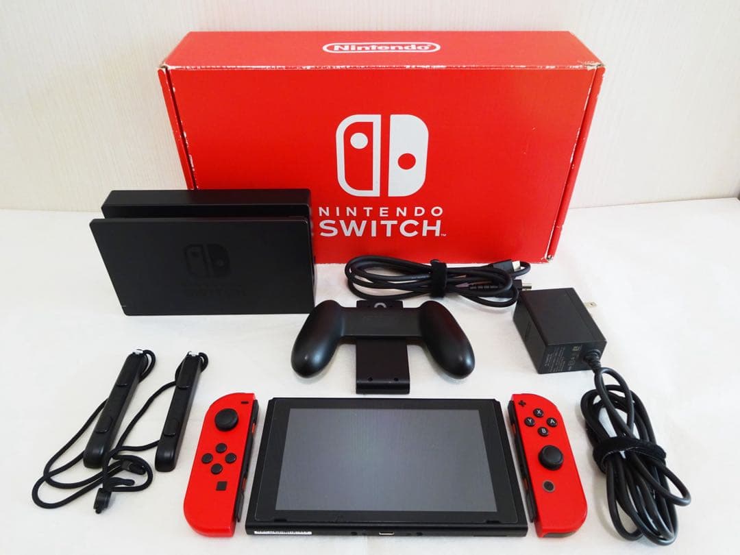 Nintendo Switch 本体 Joy-Con ネオンレッド 直販モデル - メルカリ