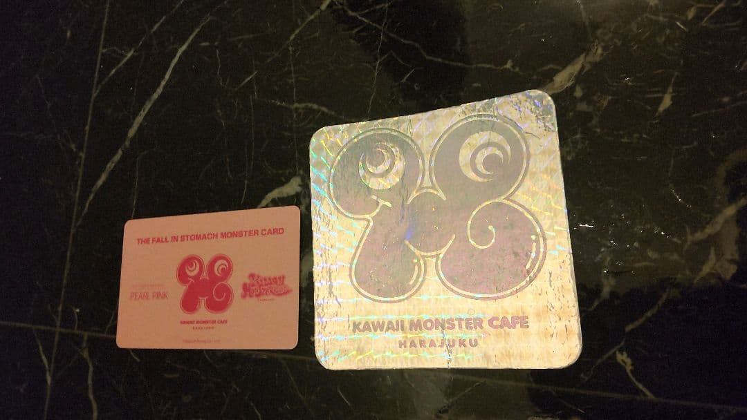 非売品 カワイイモンスターカフェ原宿 紙コースタ プラスチックカード