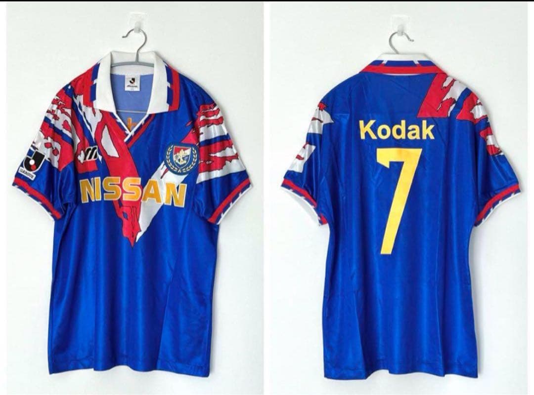 未着用！横浜マリノス☆サッカーユニフォーム/Jリーグ90年代初期Kodak
