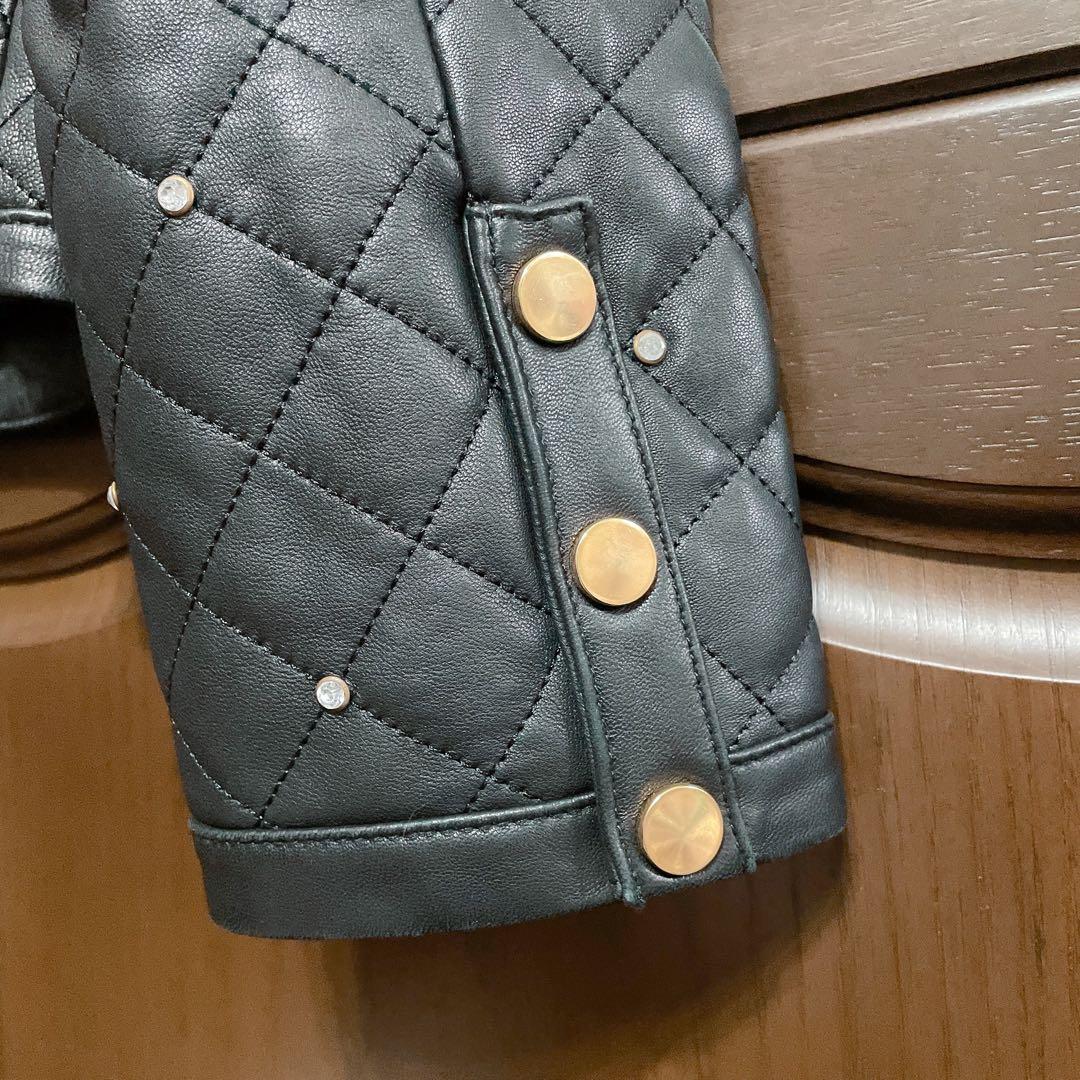 グレースコンチネンタル キルティングスタッズジャケット ダイアグラム