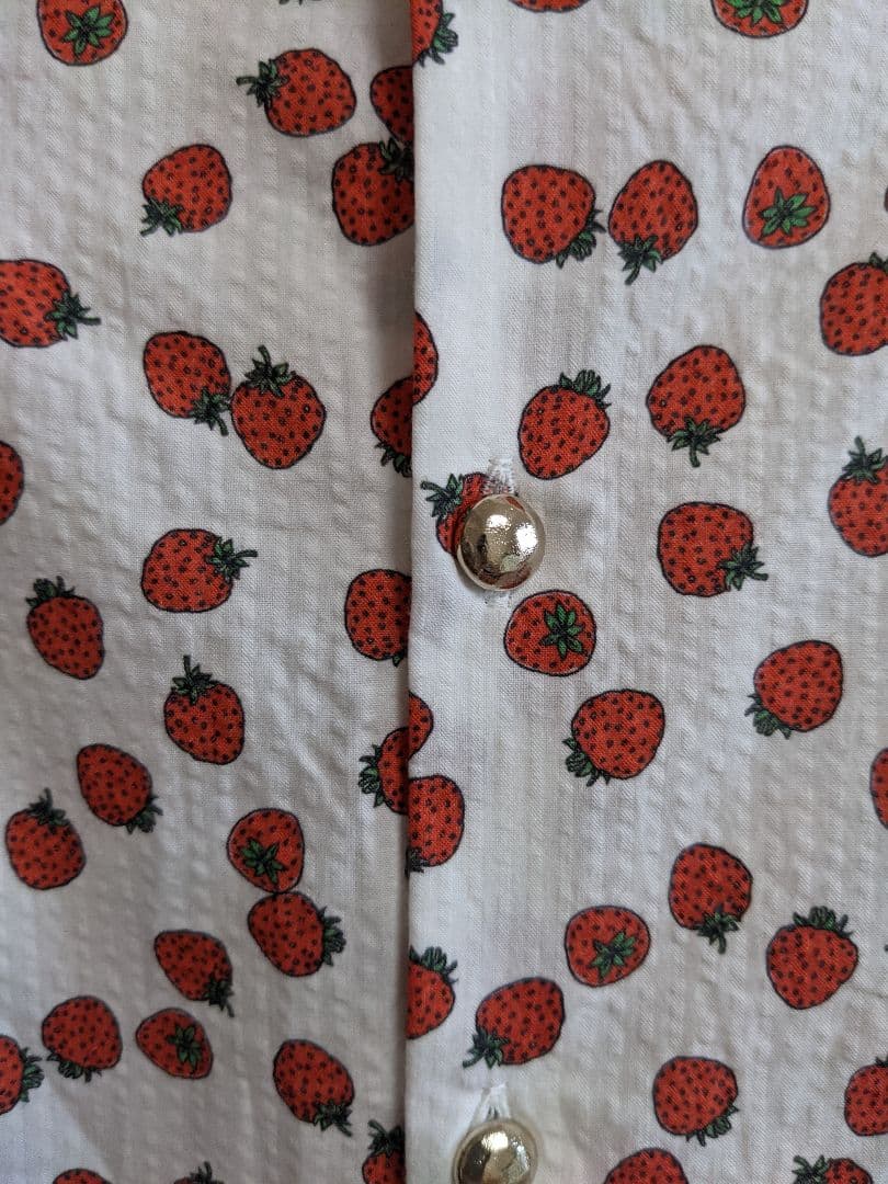 ☆ユキエモンイチゴ柄ブラウス3L可愛いキュート♡ゆったりサイズ!