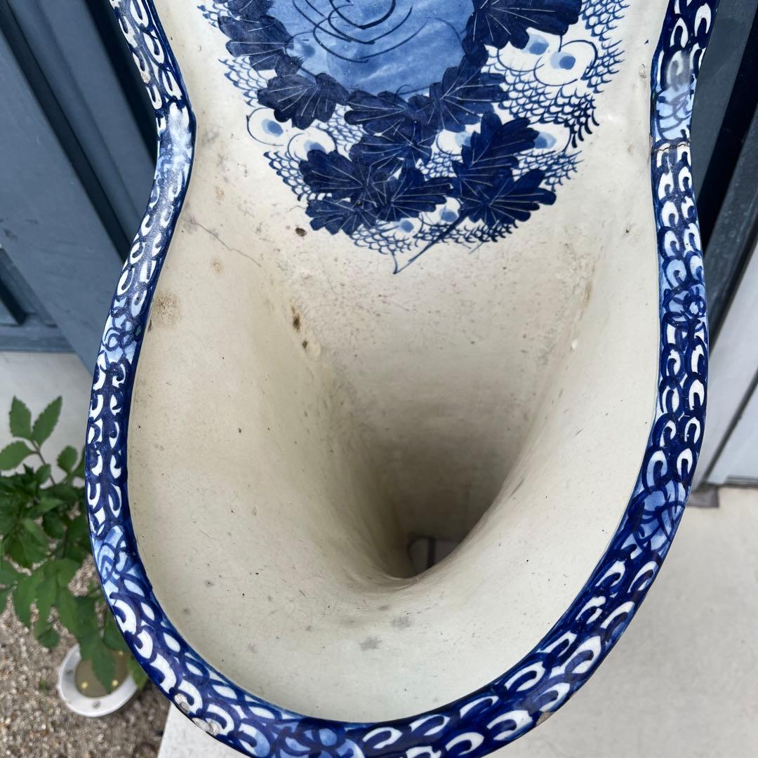 瀬戸本業窯 見立て鉢植え 花器 明治期 - メルカリ