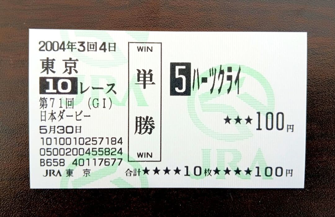 2004年 ハーツクライ 日本ダービー 現地 単勝馬券 - メルカリ
