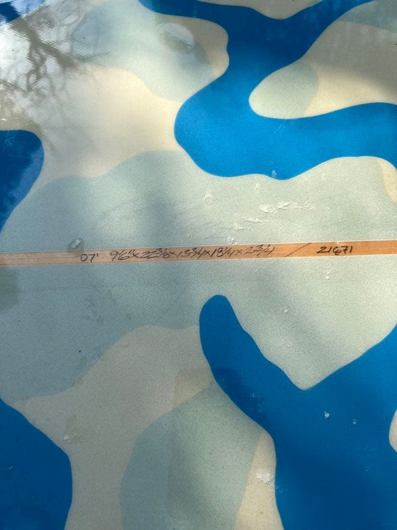 ロングボード 9.6ft 青迷彩