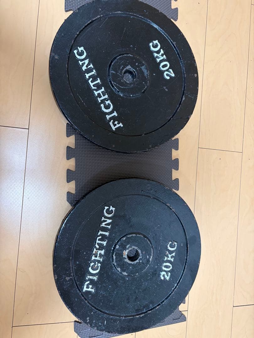 ①ファイティングロード 20KG ダンベルプレート 1枚 - メルカリ