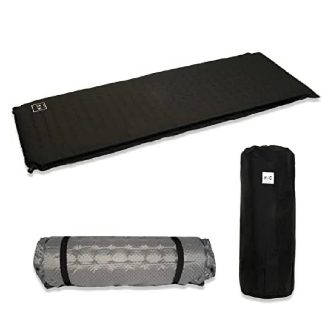 H/C ホテルキャンプスリーピングマット ブラック×3セット - メルカリ