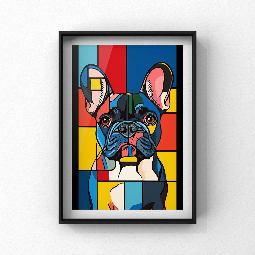 ポップアート フレンチブルドッグ 絵画 - メルカリ