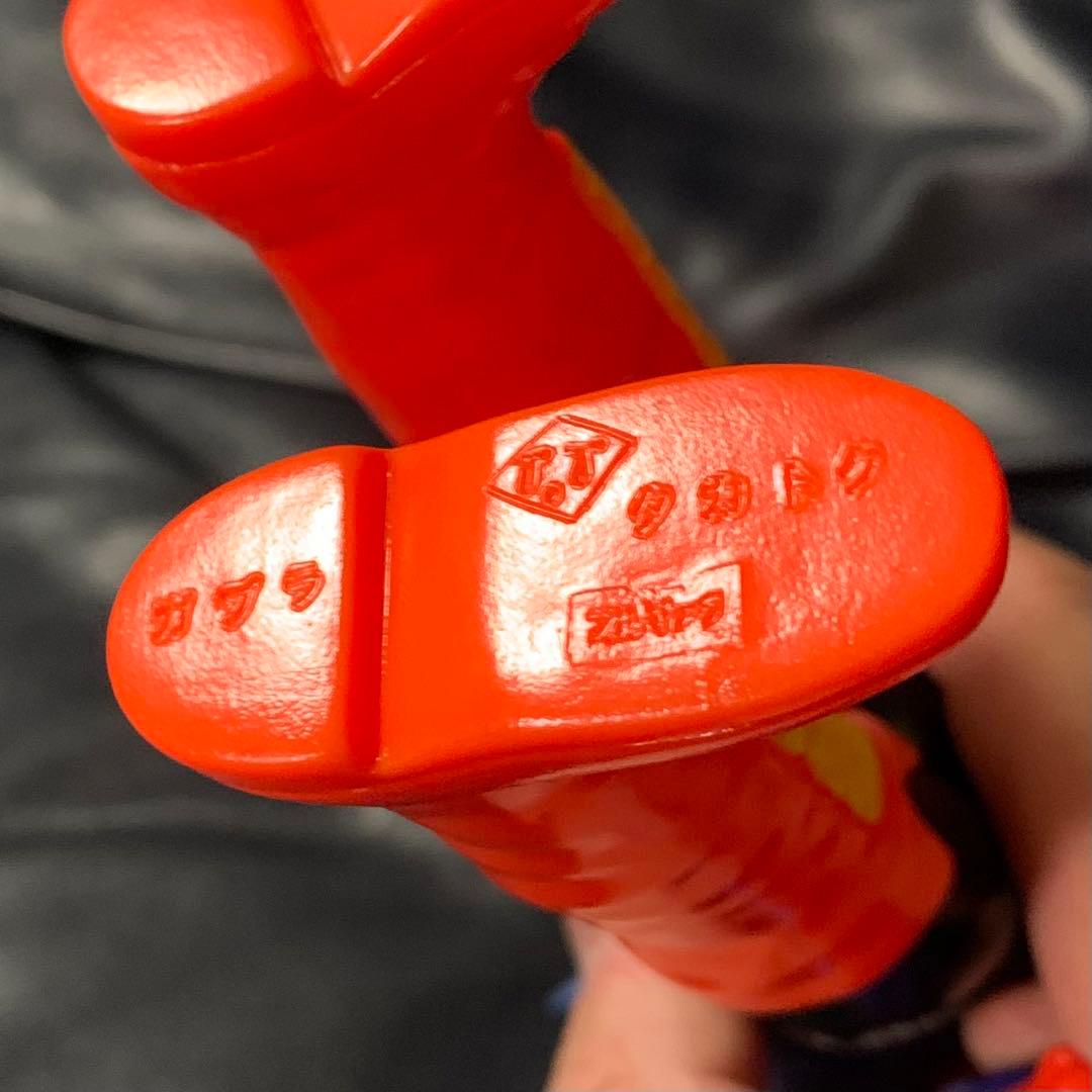 当時物 美品 ソフビ アクマイザー3 ガブラ スタンダードサイズ 武器、袋付き