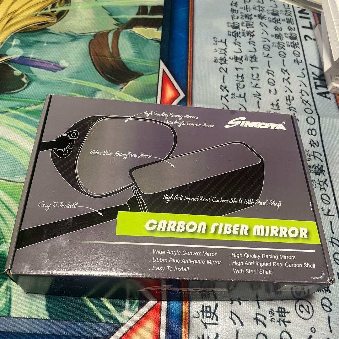 シモタ・カーボンミラー　JR-2C SIMOTA正規品】カーボンバックミラー【100mm・ブルーレンズ】 正ネジ