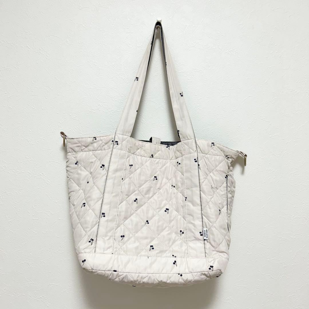 ジェラートピケ マザーズバッグ キルティング チェリー柄 - メルカリ