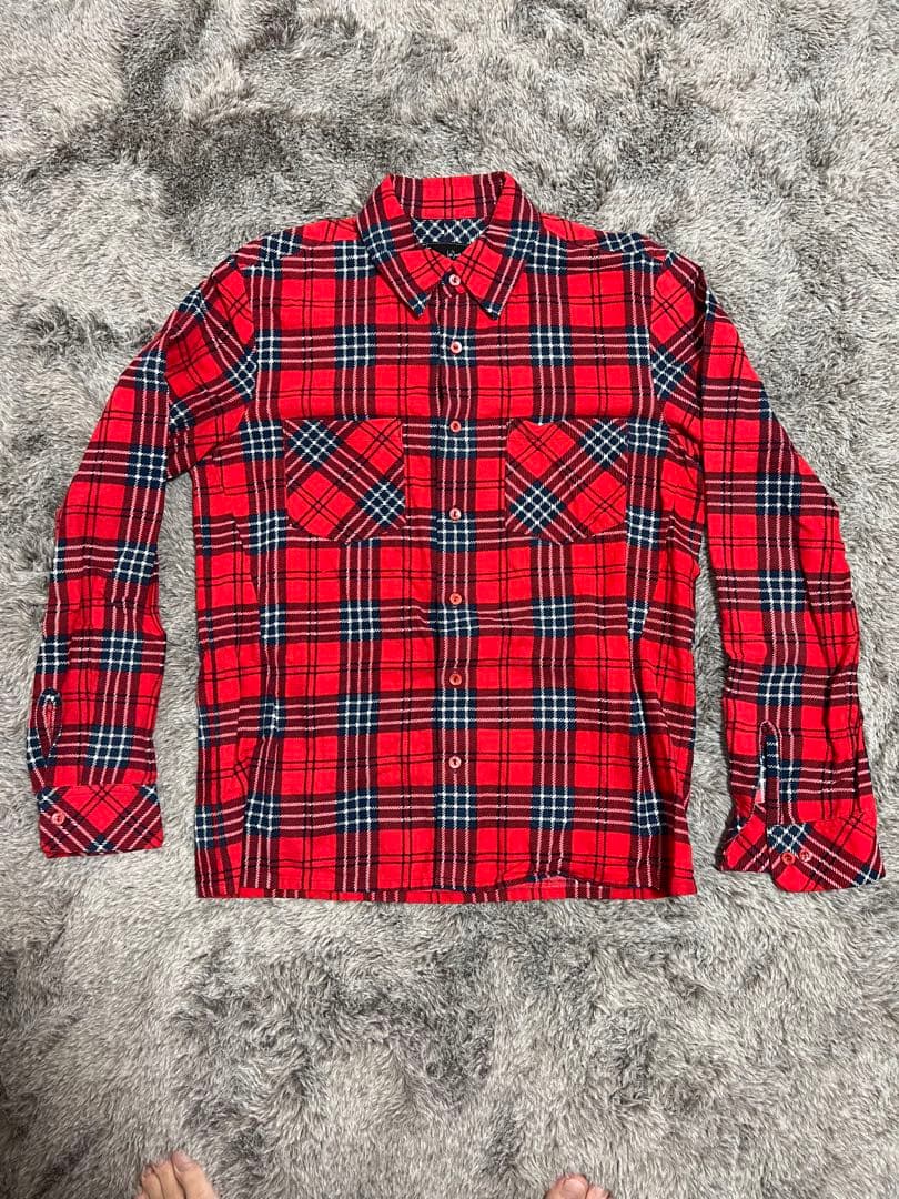 NUMBER NINE ガンズ期 転写チェックネルシャツ size 2 - メルカリ