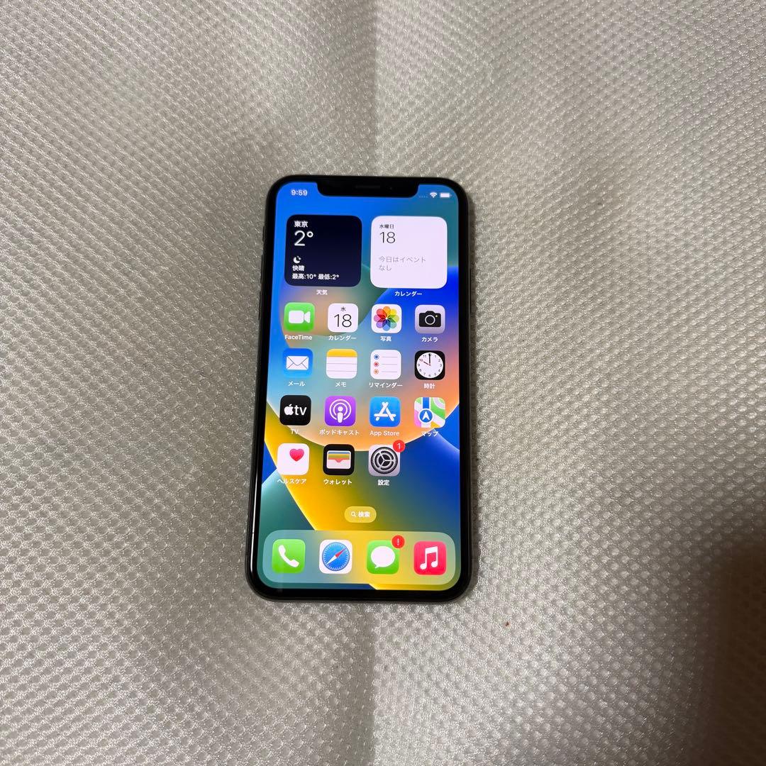 美品 SIMフリー iPhoneX 256GB グレー バッテリー100% - メルカリ