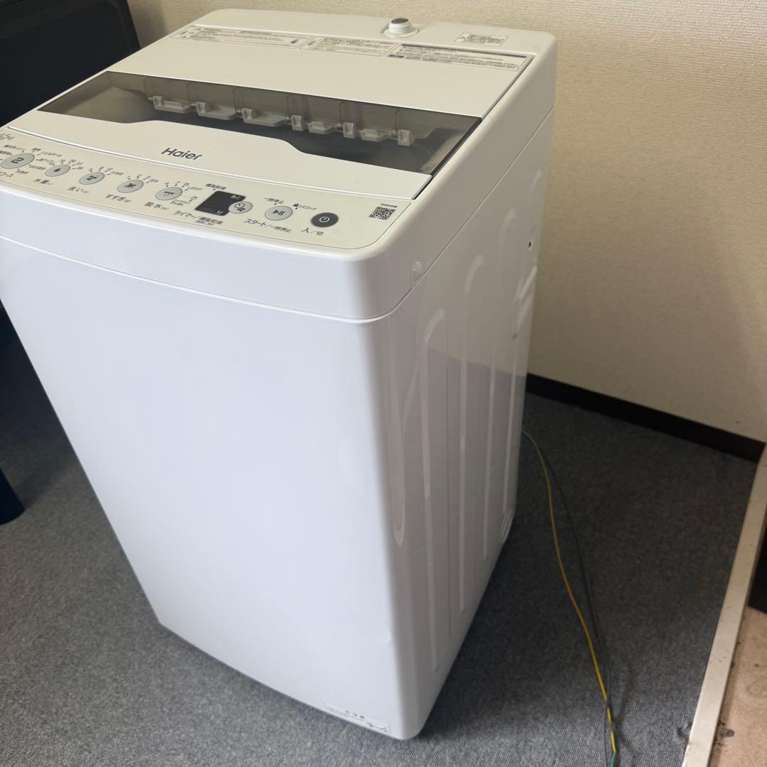 【美品】Haier 縦型洗濯機 4.5kg 本体　JW-HS45C 2024年製