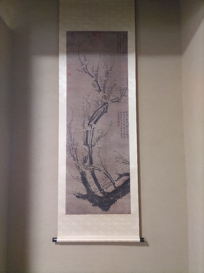 高級掛軸】 元 王冕 南枝春早図 二玄社 印刷工芸作品 中国書画 - メルカリ