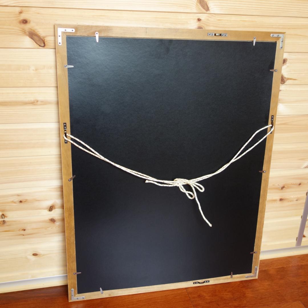 大型 72㎝×56㎝ カナディアンロッキー CMH スキー 版画・額縁付き