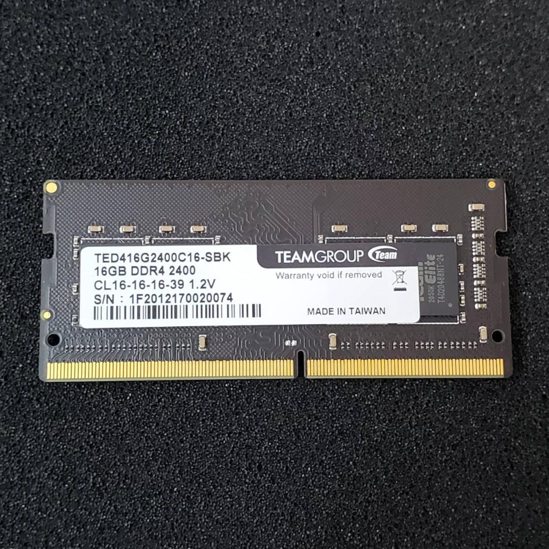 TEAM DDR4 16GB メモリ ノートPC用 SO-DIMM - メルカリ